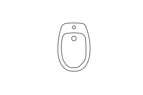 Dowload free Old fashioned bidet plan autocad block. Autocad block make by Be Interior Designer for block free download