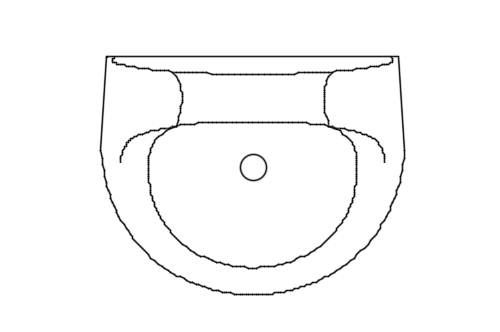 Dowload free Simple roca urinary plan autocad block. Autocad block make by Be Interior Designer for block free download