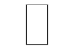 Dowload free Rectangular mirror 60x110cm elevation autocad block. Autocad block make by Be Interior Designer for block free download