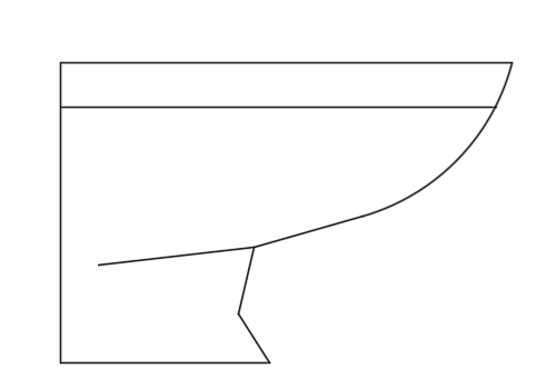 Dowload free Normal toilet with concealed cistern side view autocad block. Autocad block make by Be Interior Designer for block free download