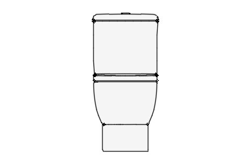 Dowload free Roca wc with cistern elevation autocad block. Autocad block make by Be Interior Designer for block free download