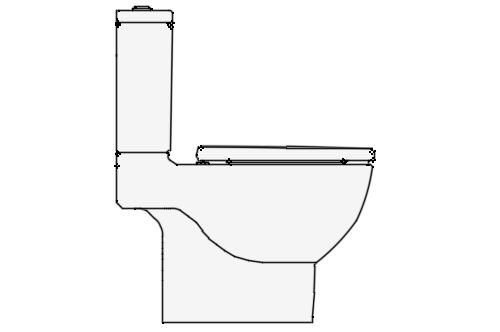 Dowload free Roca wc with cistern side view autocad block. Autocad block make by Be Interior Designer for block free download