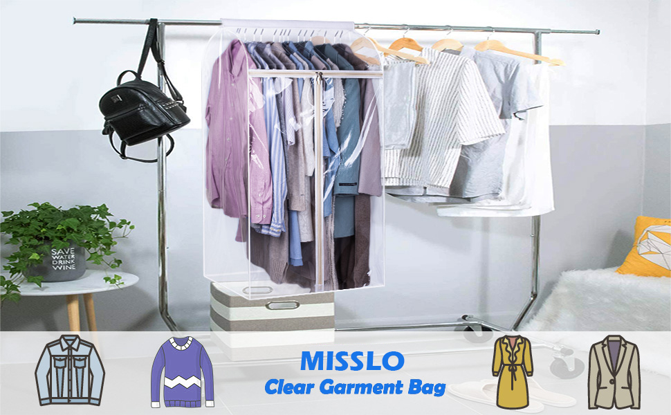 Garment Clothes Cover Protector Lightweight Closet Storage - Temu