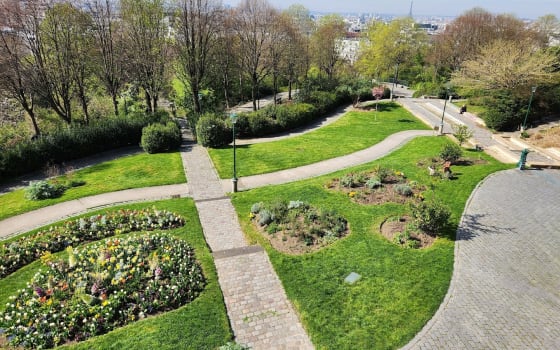 Parc de Belleville, Viewpoint in Belleville, Paris