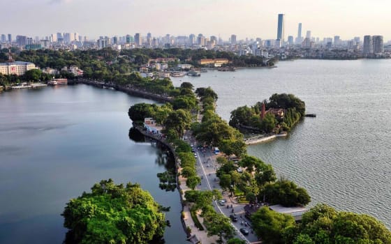 Truc Bach Lake in Ba Đình, Hanoi