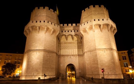 Torres Serranos de València, Landmark in Ciutat Vella, Valencia