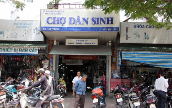 Dan Sinh Market in District 1, Ho Chi Minh City