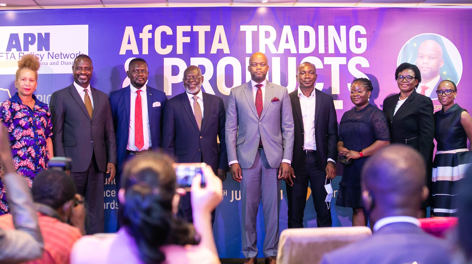 Ghana and Burkina Faso representatives at an economic meeting