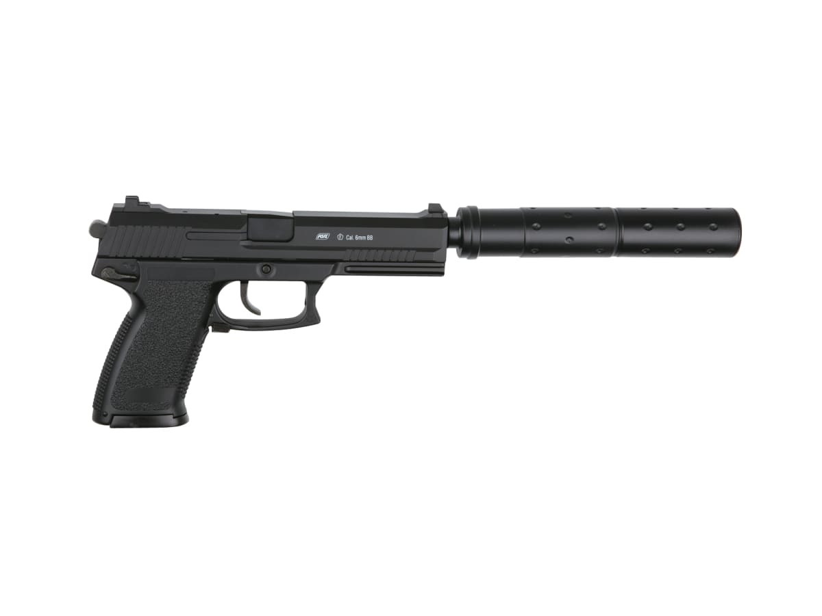 Pistola Airsoft GG ASG MK23 Special Operations 6mm BB Color Negro Air…