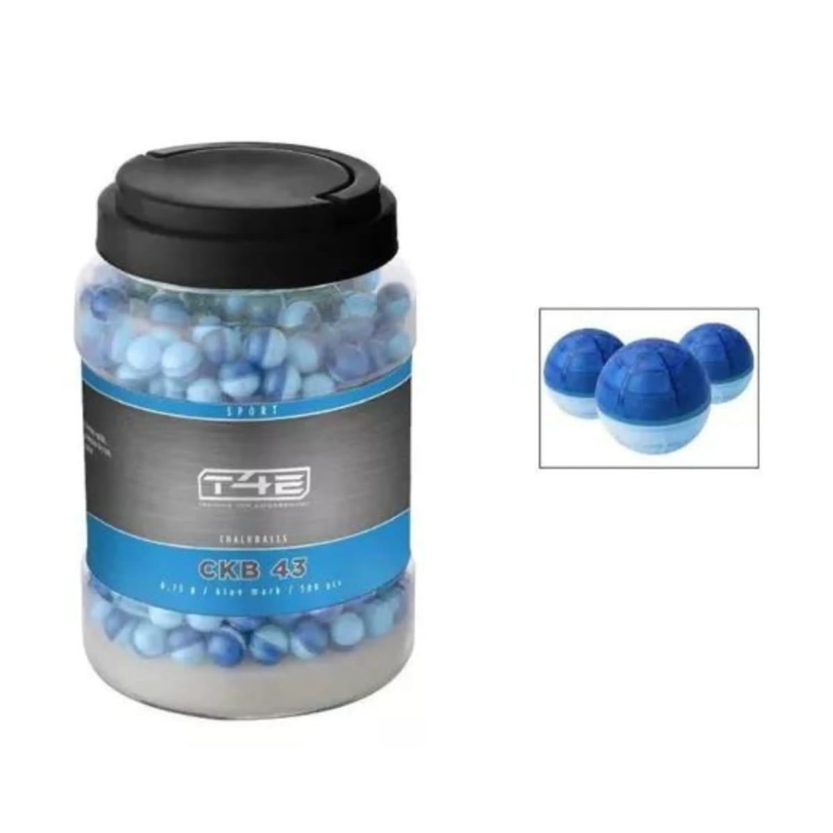 Chalk Ball .43 Umarex T4E CKB 43 .43mm Color Azul