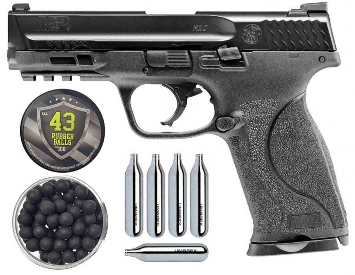 Pistola T4E CO2 Umarex T4E / Smith & Wesson M&P 9 M 2.0 .43mm Color N…