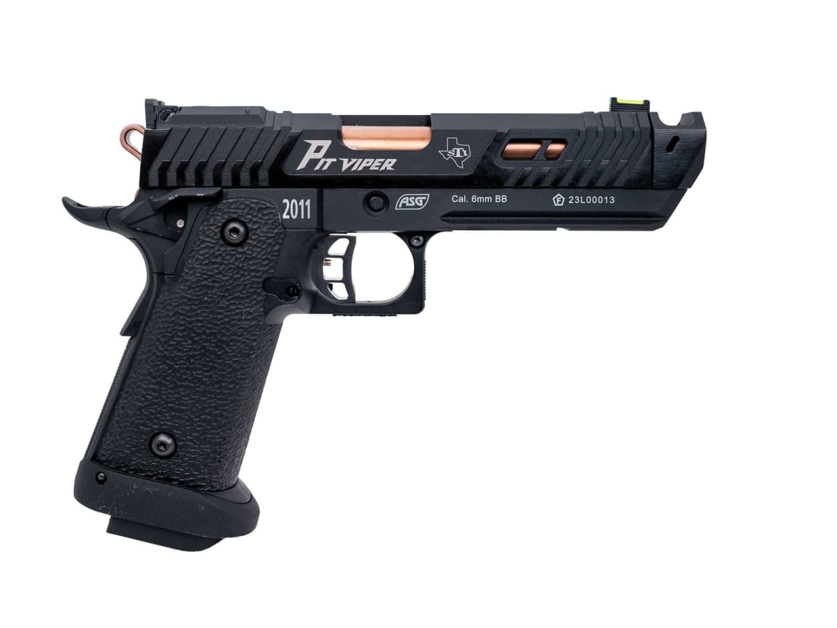 Pistola Airsoft CO2 ASG / STI Pit Viper 2011 6mm BB Color Negro CO2 A…