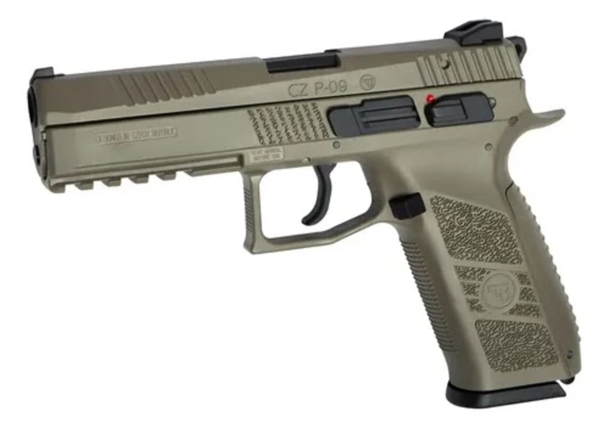 Pistola Airsoft GG ASG / CZ P-09 6mm BB Airsoft Green Gas