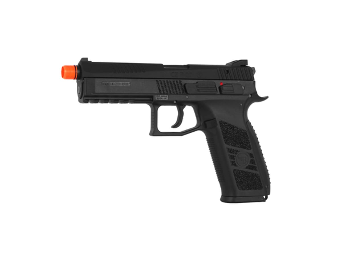Pistola Airsoft CO2 ASG / CZ P-09-OR 6mm BB Color Negro CO2 Airsoft
