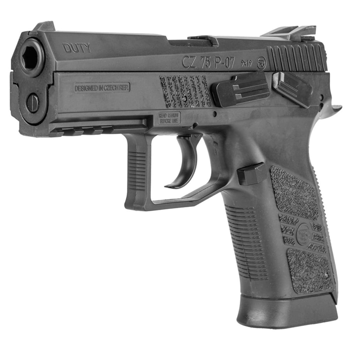 Pistola Airsoft CO2 ASG / CZ 75 P-07 Duty 6mm BB Color Negro CO2 Airs…
