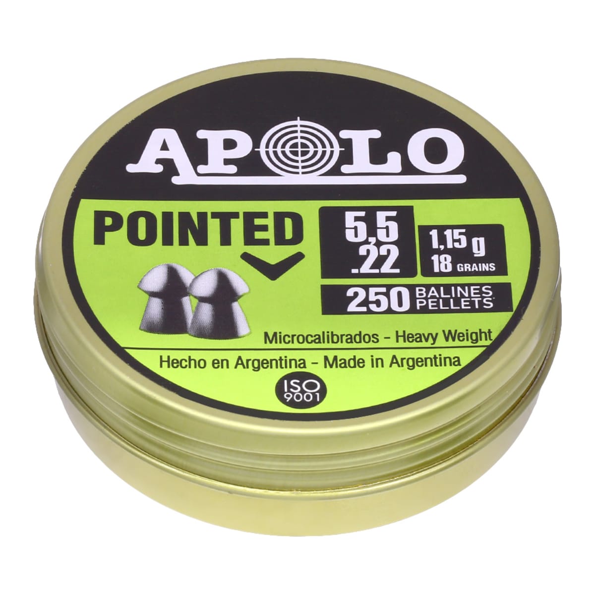 Diábolo Apolo Pointed 5.5mm (.22)