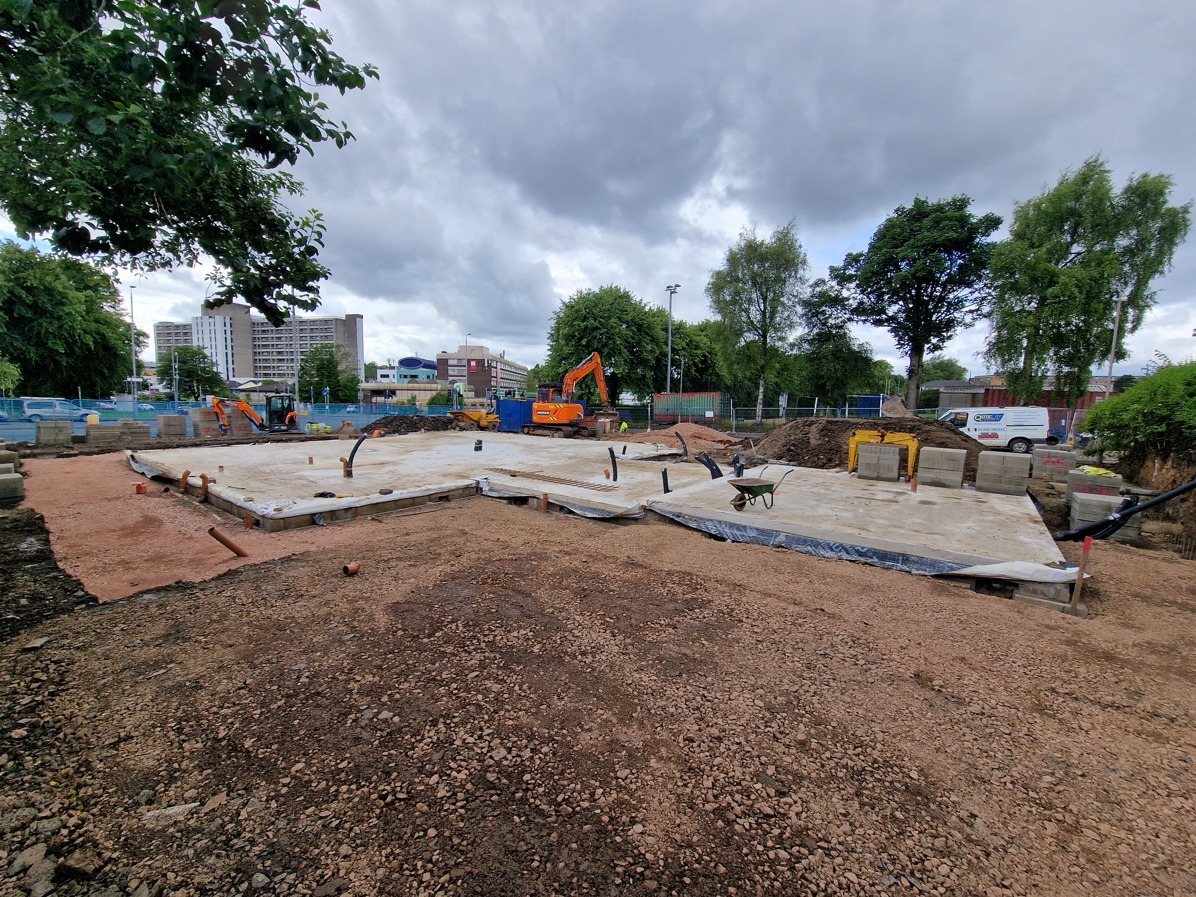 Groundworks and foundations managed by Murphy Project Management — MCIOB-qualified project manager Glasgow and Scotland
