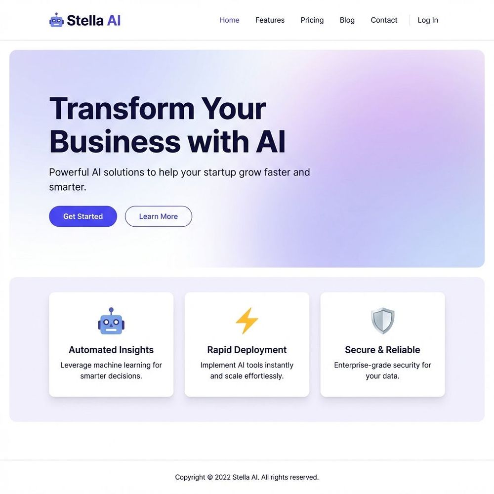 Stella AI - Tema de WordPress para startups de IA y SaaS