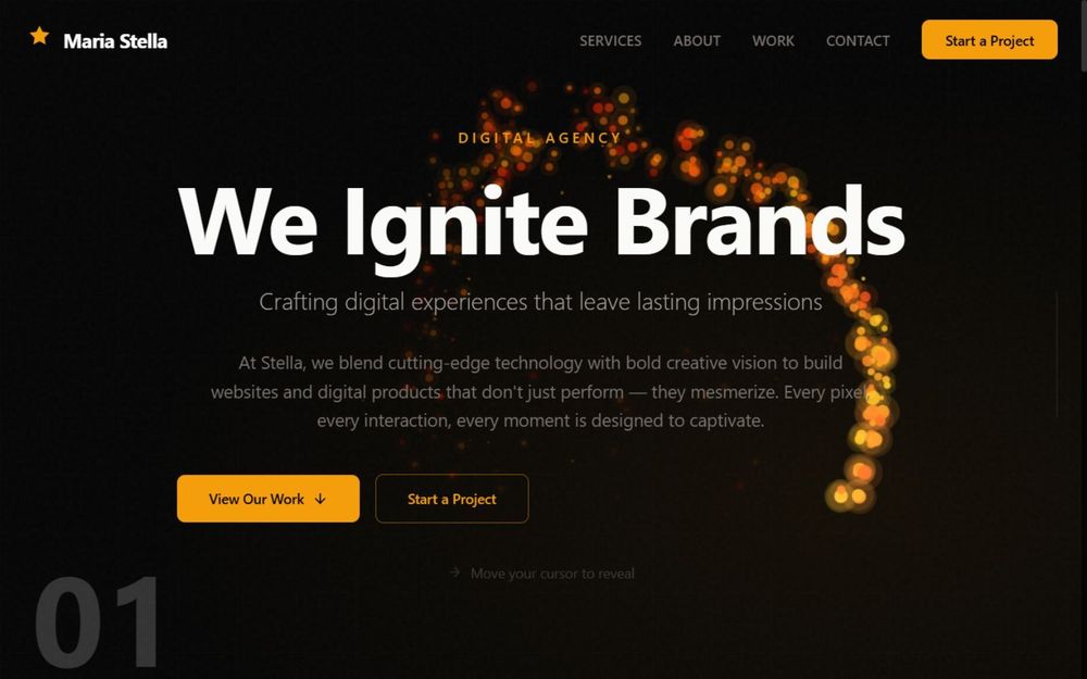 Creative-Agency-NextJS-Thema mit 3D- und Motion-UI-Portfolio