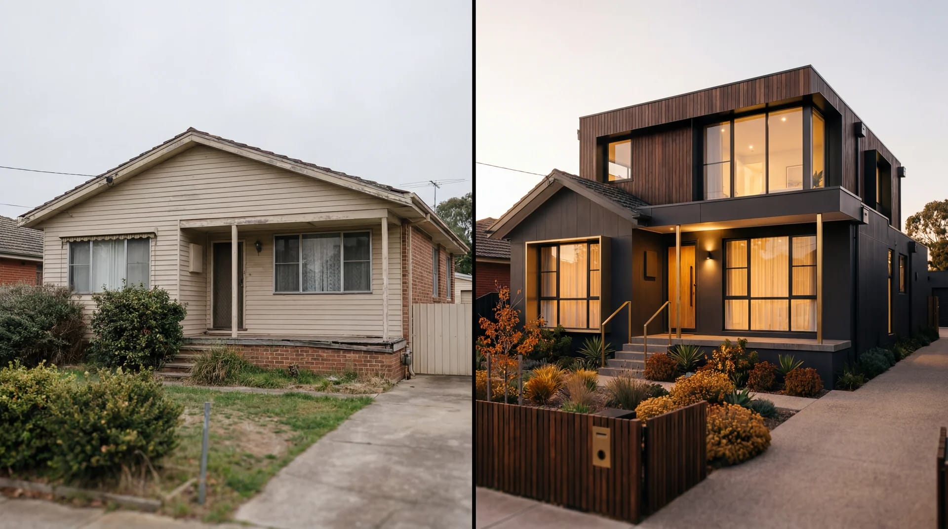 Before and after transformation of a Toronto home - full permit service by PermitsHub