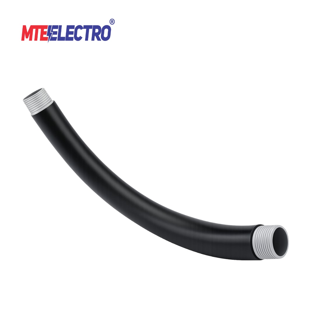 PVC Coated Rigid Elbow | Gray Threaded Steel | MTE ELECTRO | MTE ...