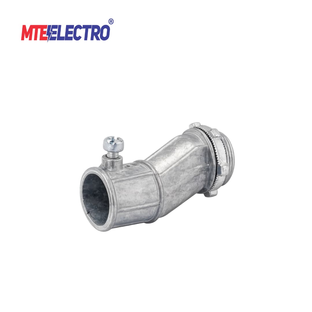 Zinc EMT Offset Connector | Set Screw Fitting | MTE ELECTRO | MTE ...