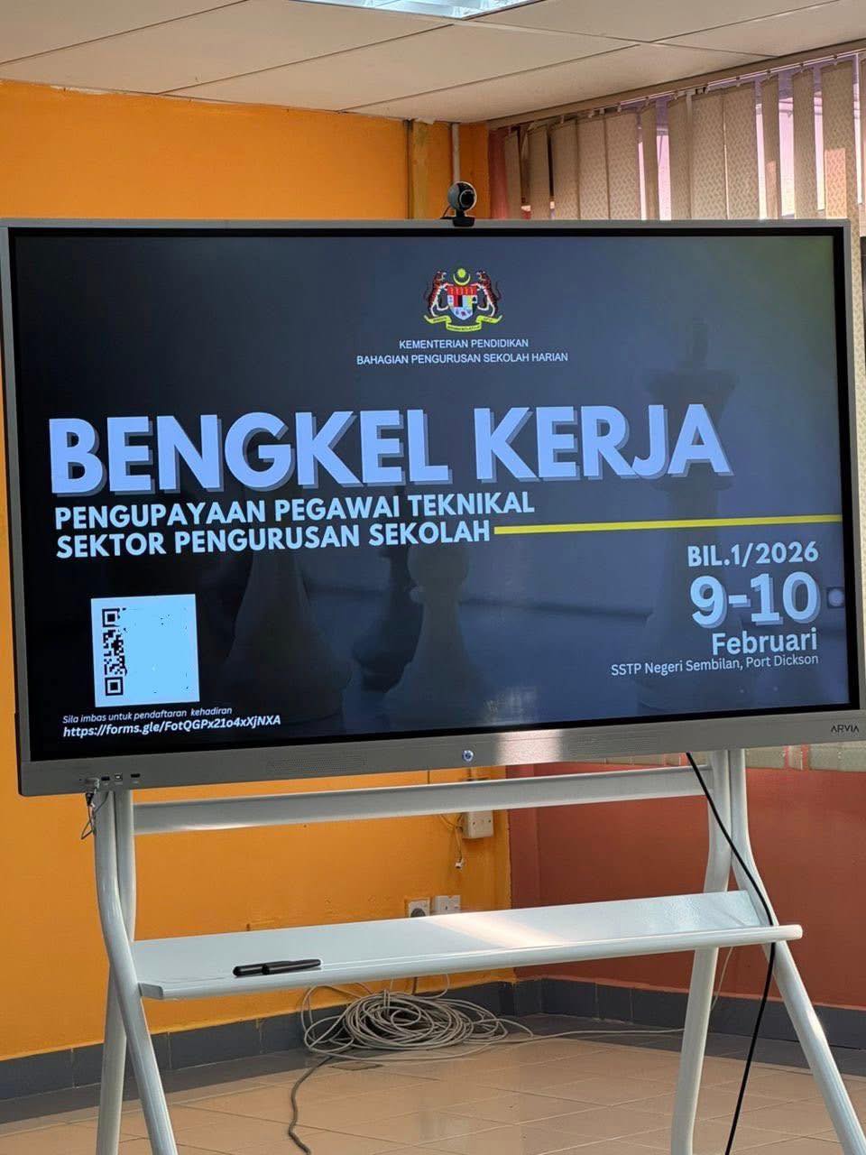 Bengkel Kerja + Kursus Pengupayaan Pegawai Teknikal Sektor Pengurusan Sekolah Bil.1/2026