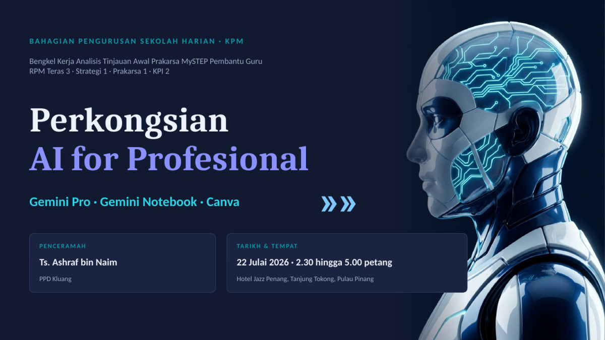 Perkongsian AI for Profesional: Gemini, Canva & ChatGPT