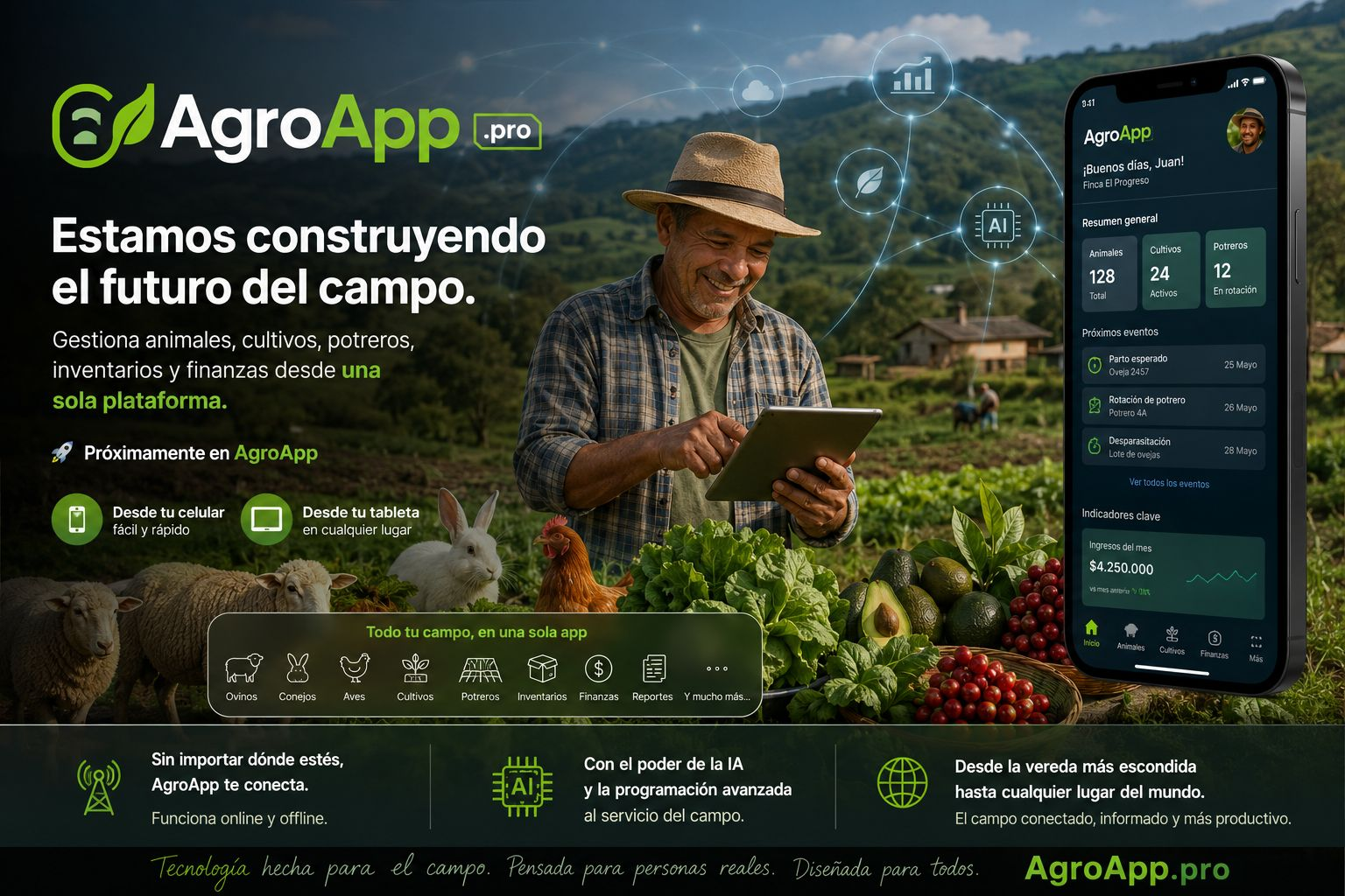 AgroApp - el futuro del campo, gestión desde una sola plataforma