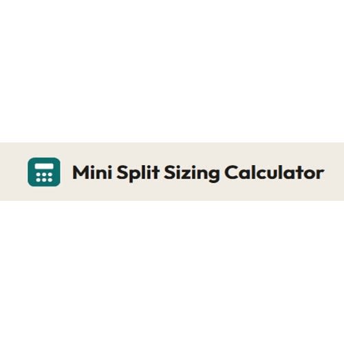 Mini Split Sizing Calculator