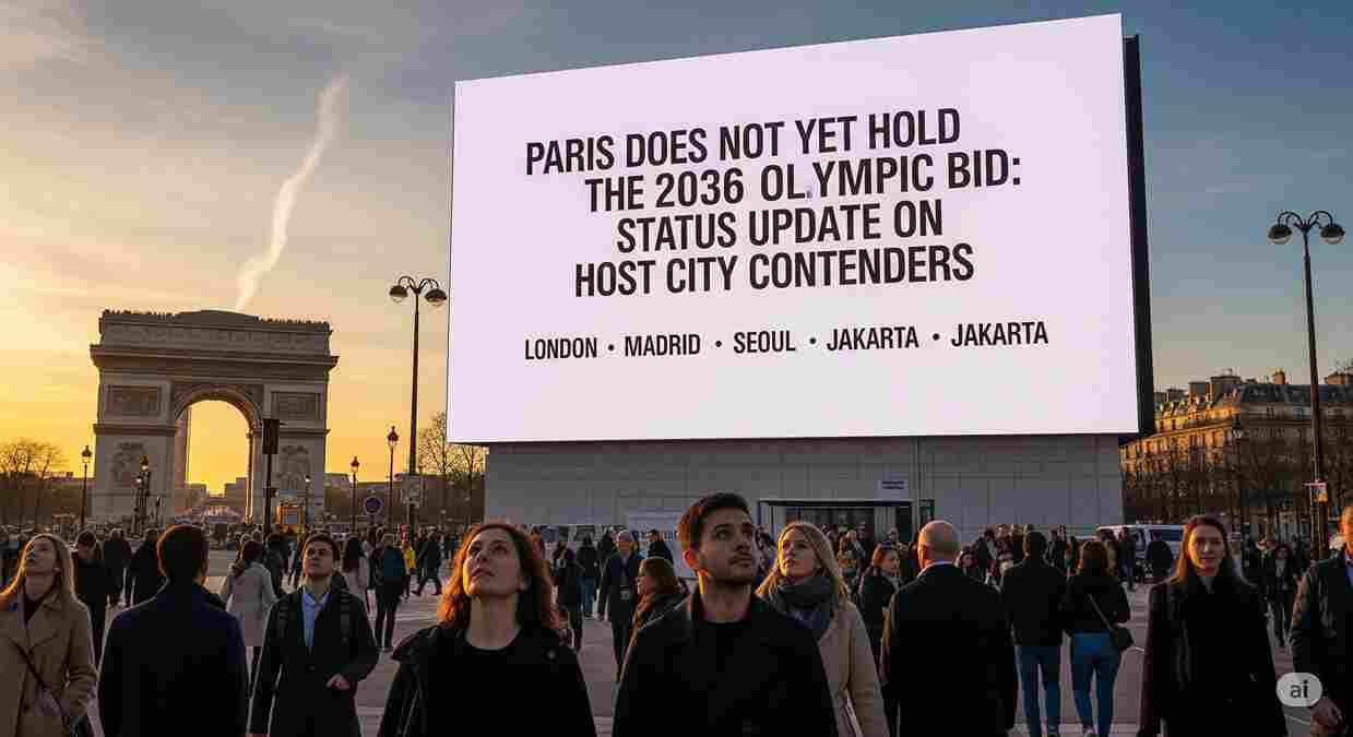 Paris Does Not Yet Hold the 2036 Olympic Bid: Status Update on Host City Contenders