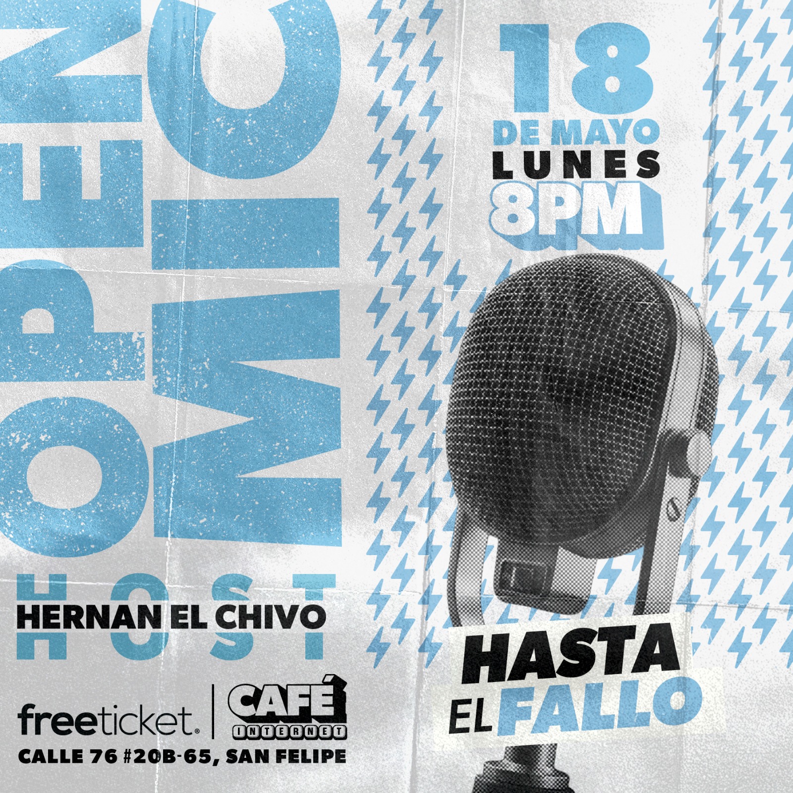 OPEN MIC HASTA EL FALLO