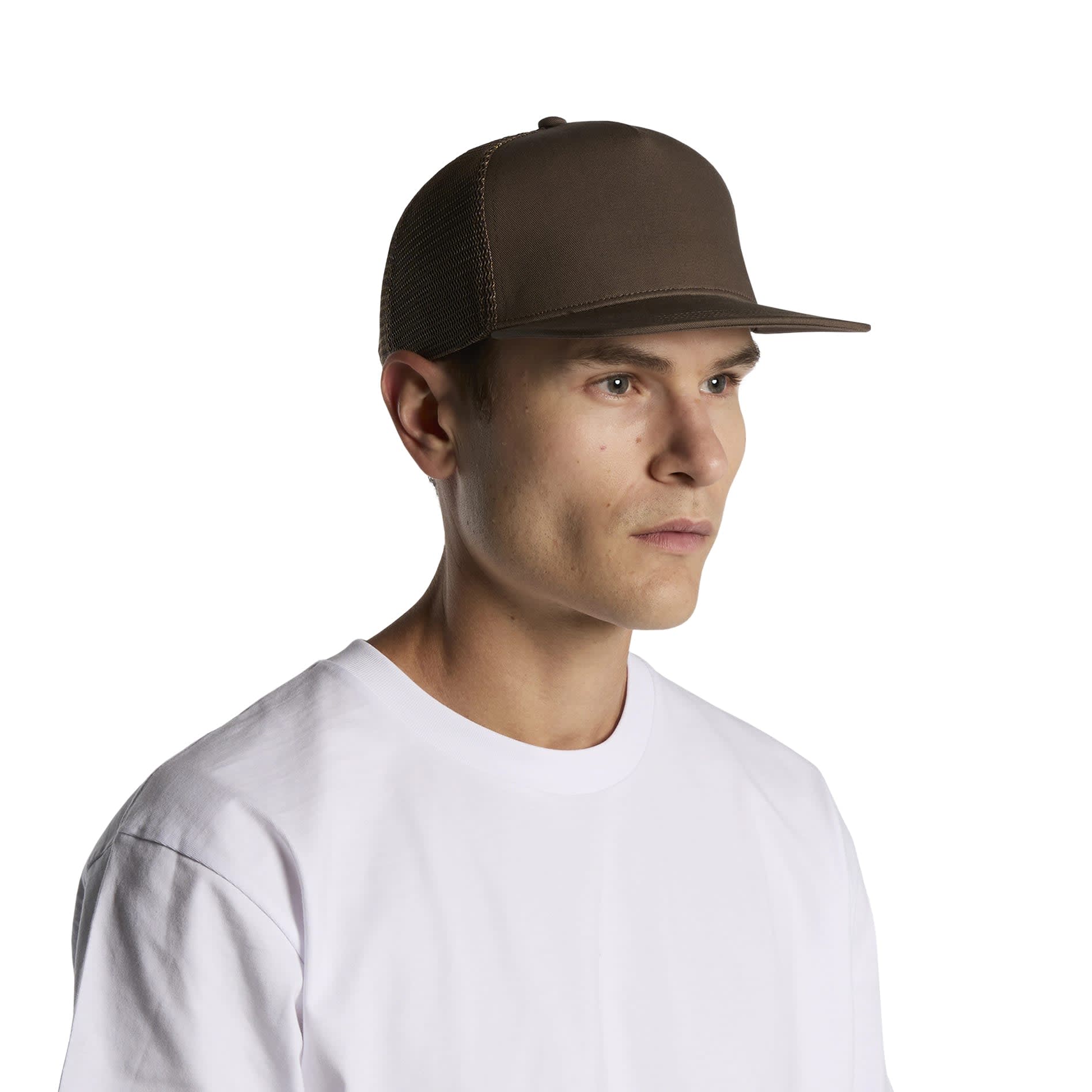Cotton Mesh Stock Trucker Cap – 1108 OS - alternate view