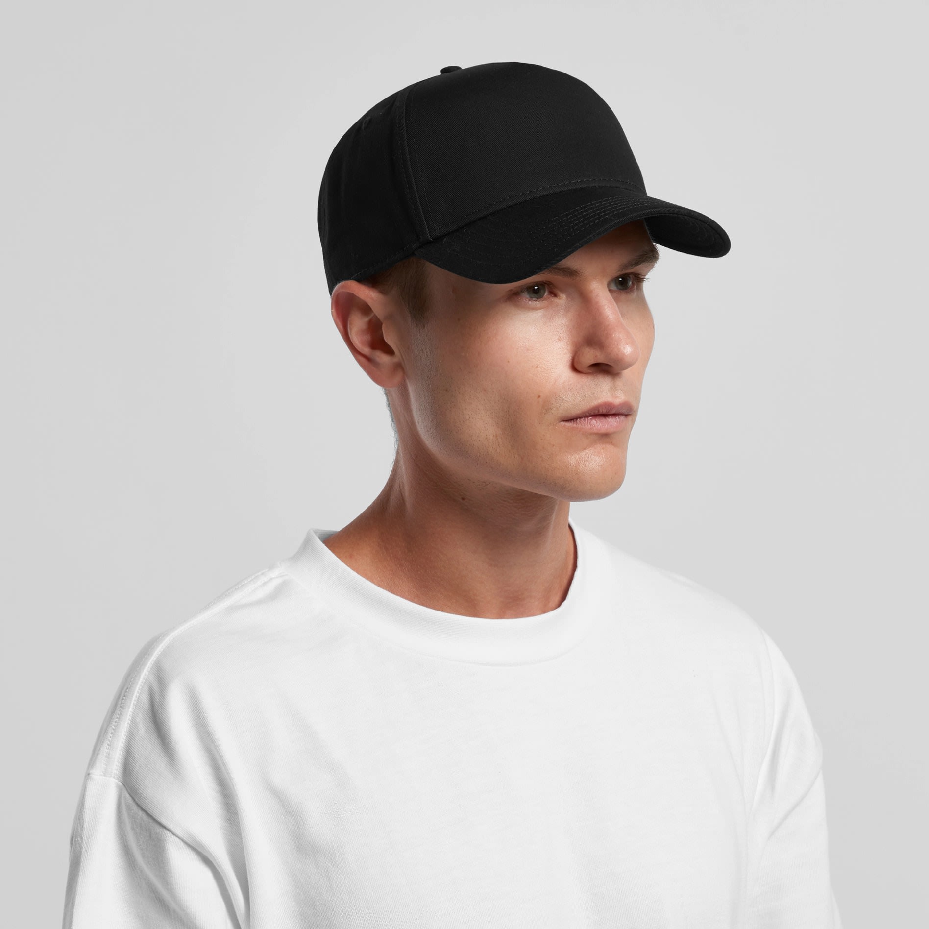 Cotton High-Profile Snapback Cap – AS Colour Frame Cap OS - alternate view