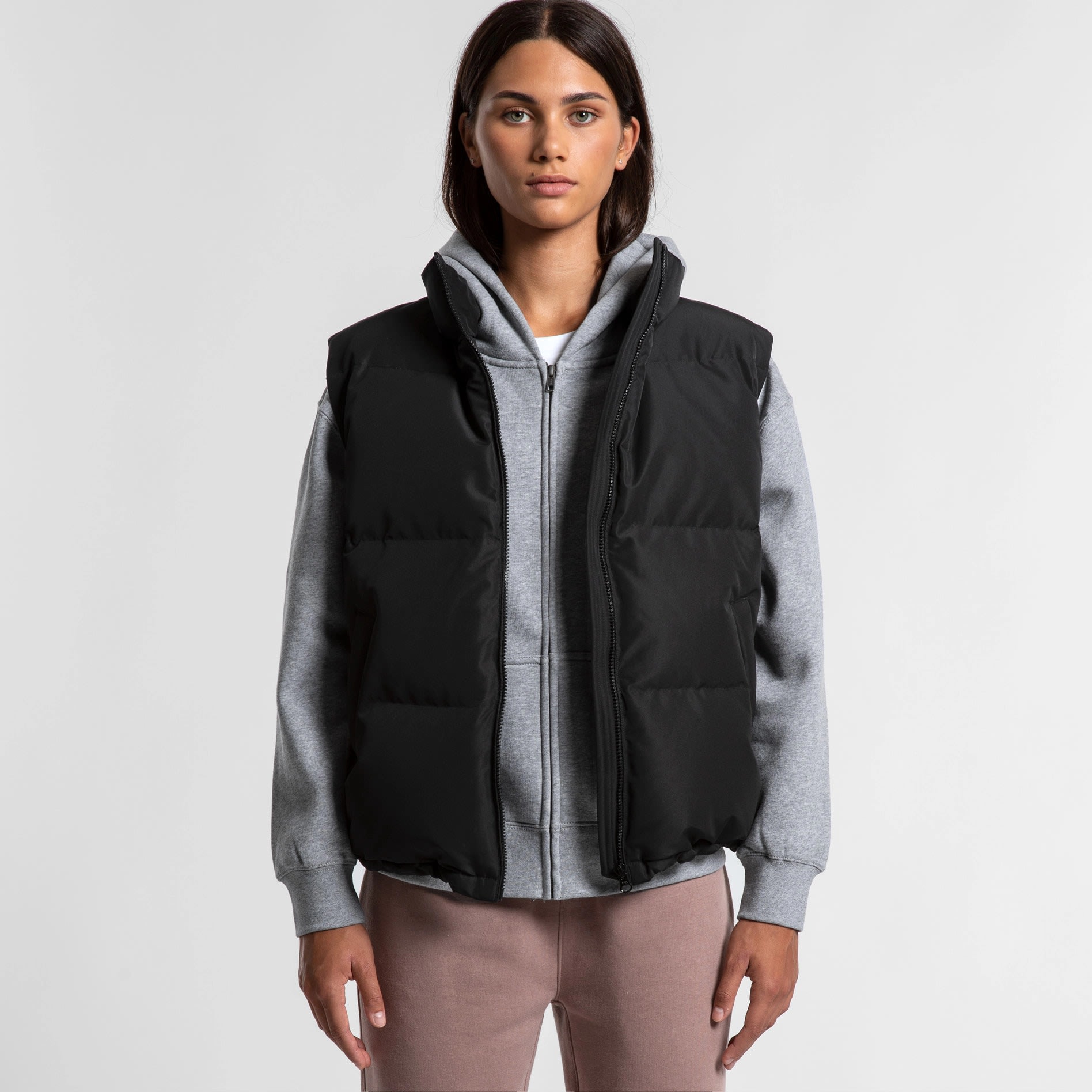Recycled Down Puffer Vest – Wo's Puffer Vest 4592 - alternate view
