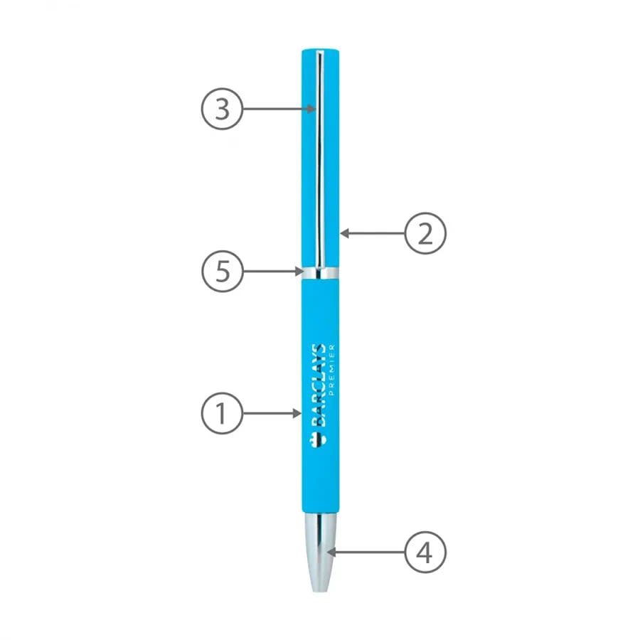 Streamlined Twist Metal Ball Pen – BND71XL Twist Metal Ball Pen - alternate view