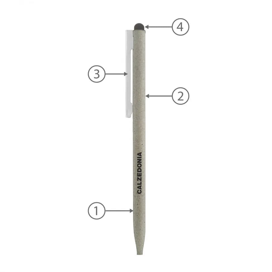 Brass & Stainless Steel Slim Stylus Pen – Sari Stylus Pen (Thin) - alternate view