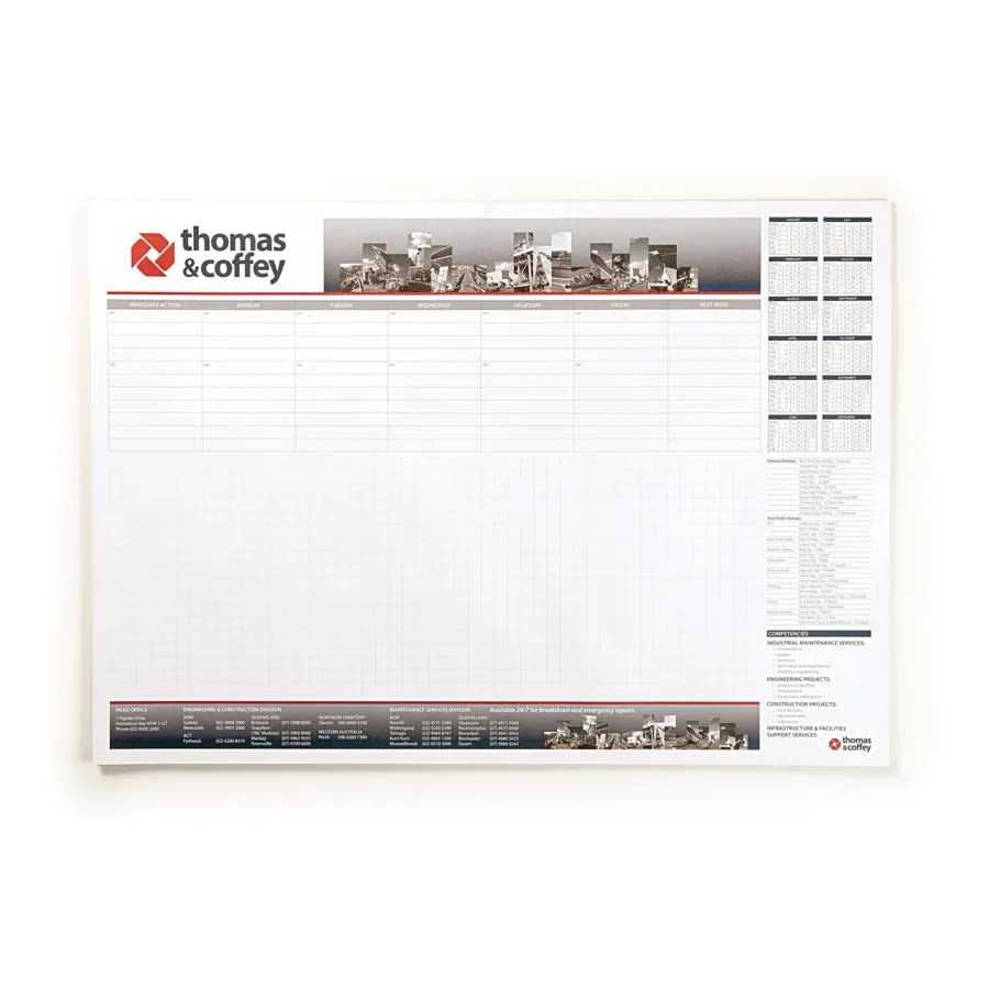 A3 Branded Notepad – Australian Made (25 Sheet Desk Pad)