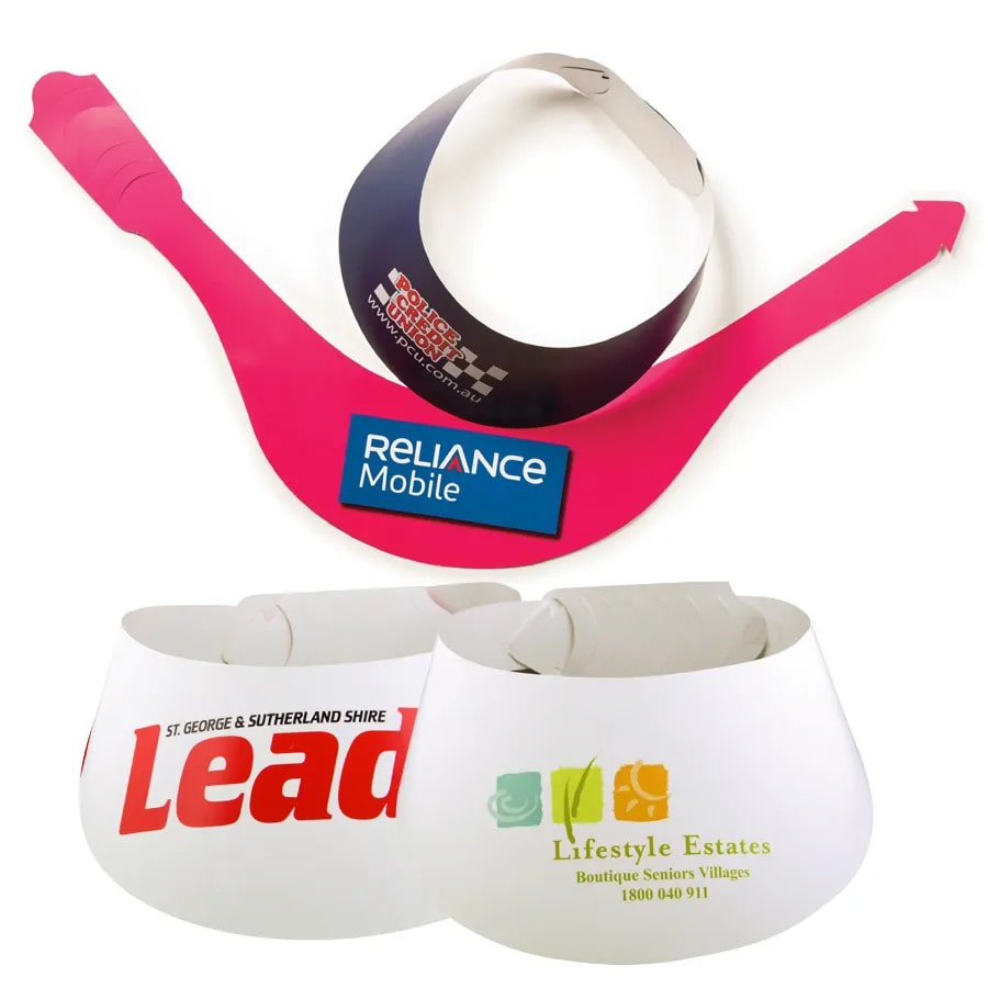 Custom Printed Sun Visors – Recycled Cardboard