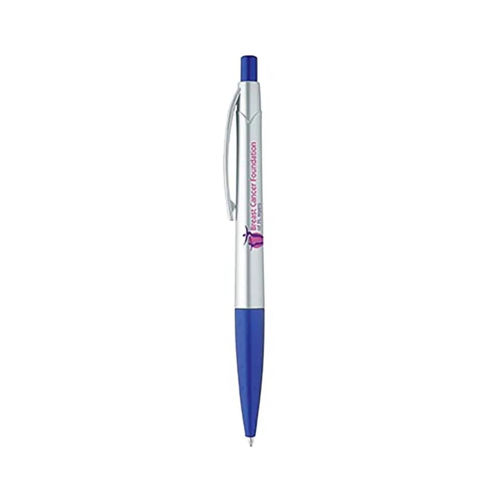 Plastic Ballpoint Pen – Flav Silver Pen - alternate view