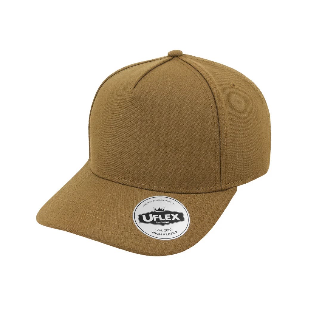 High Profile 5 Panel Snapback Cap – U24500HP One Size