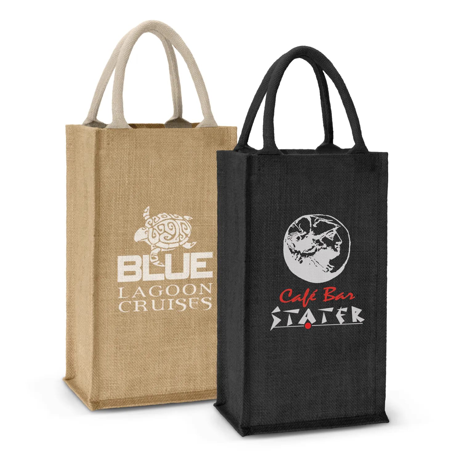 Jute Double Wine Carrier – Donato 2 Bottle