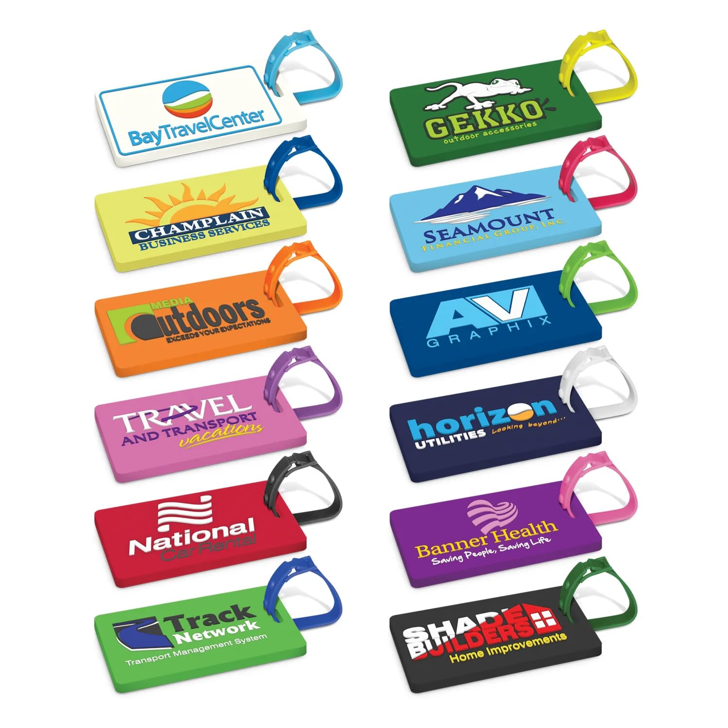PVC Luggage Tag – Custom 3D - alternate view
