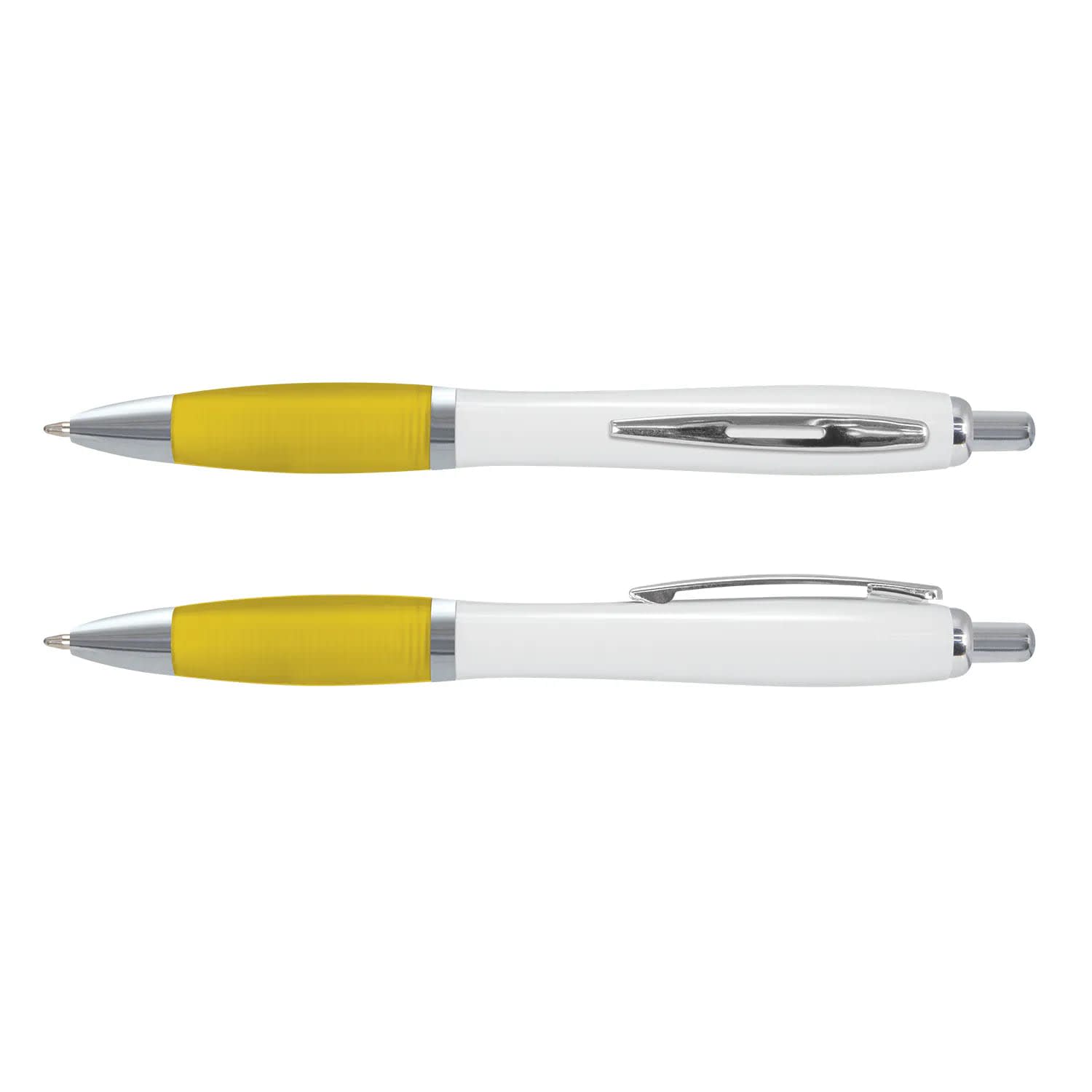 Gloss White Vistro Pen – Retractable Soft-Touch Ballpoint - alternate view
