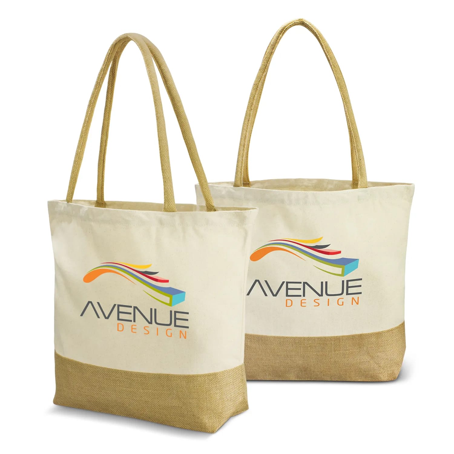 Gaia Tote Bag – Natural Jute & Cotton Eco Tote