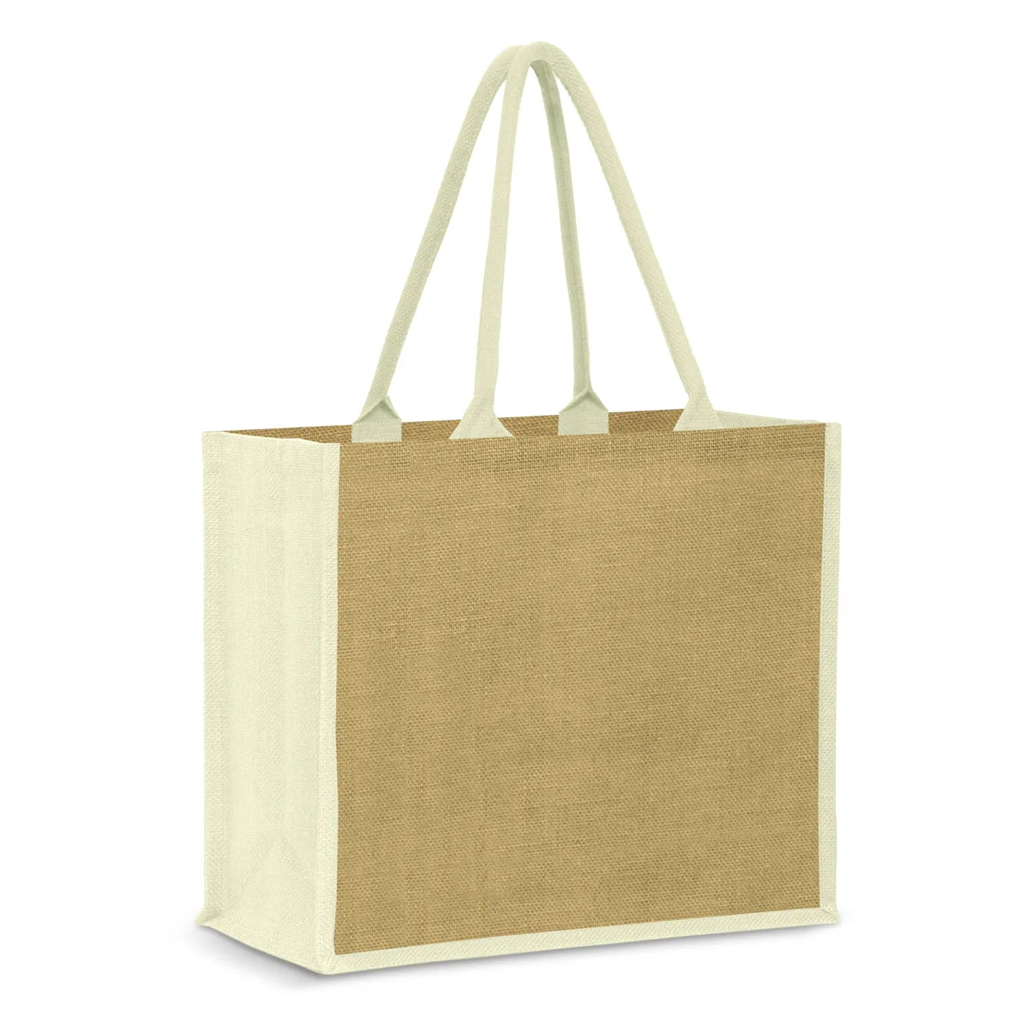 Modena Jute Tote Bag – 27L Laminated Jute Tote - alternate view