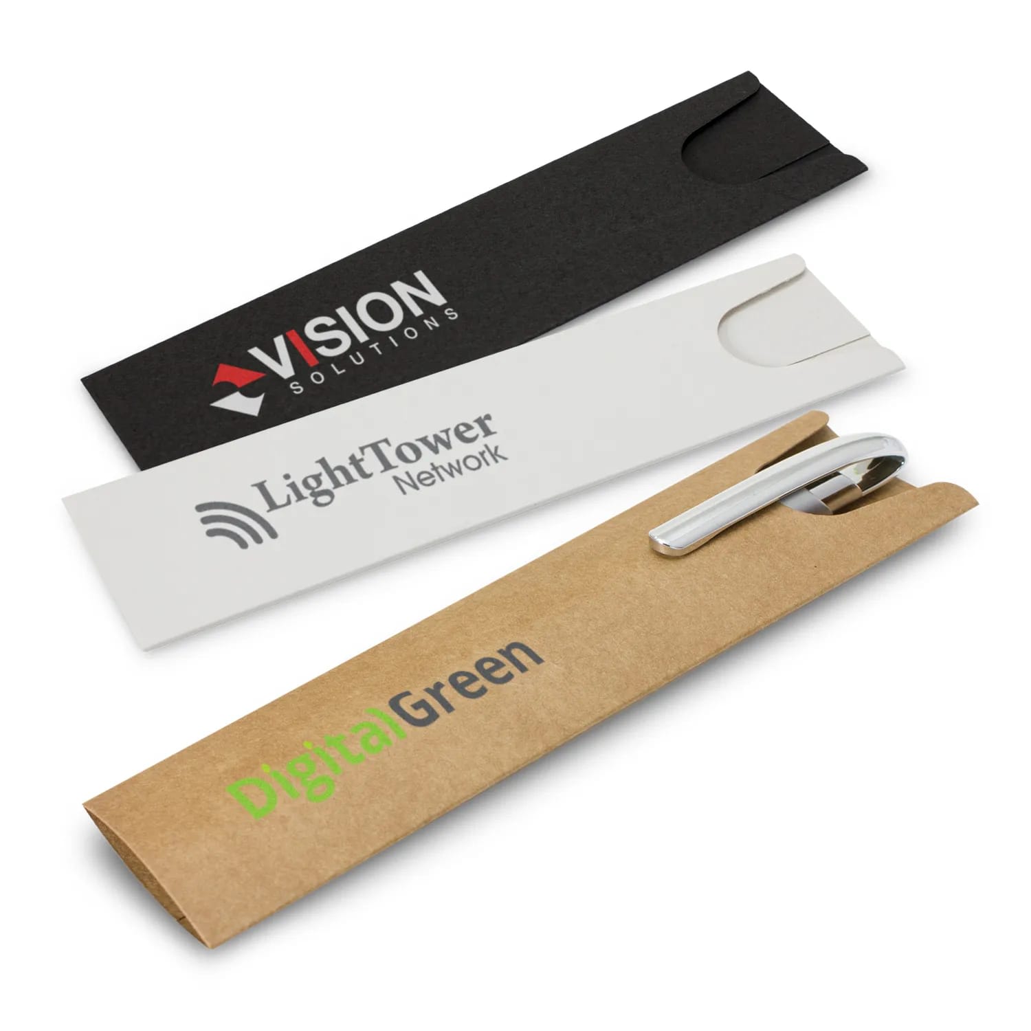 Cardboard Pen Sleeve – Eco-Friendly Kraft Pen Presentation Sleeve