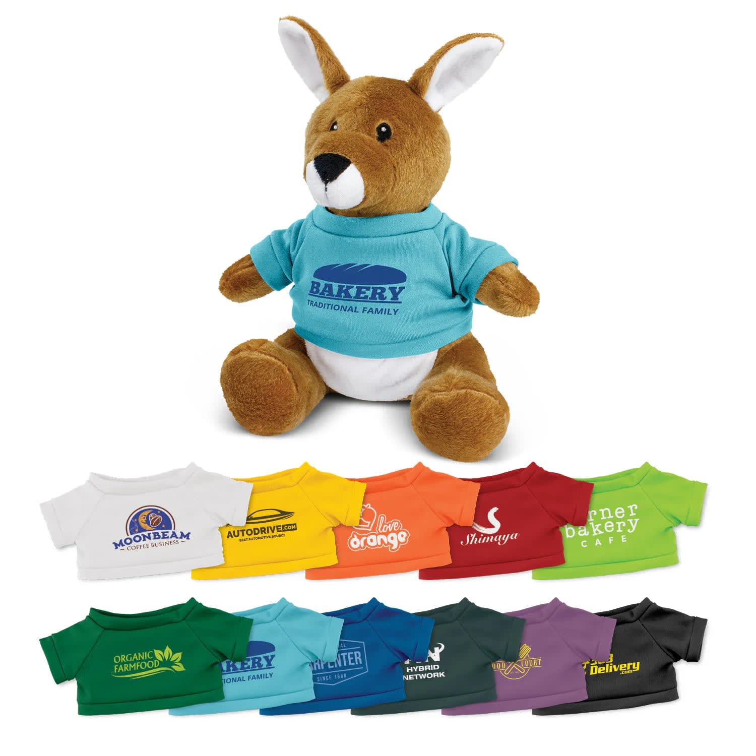 RPET Plush Kangaroo Toy – 117007 Branded Tee