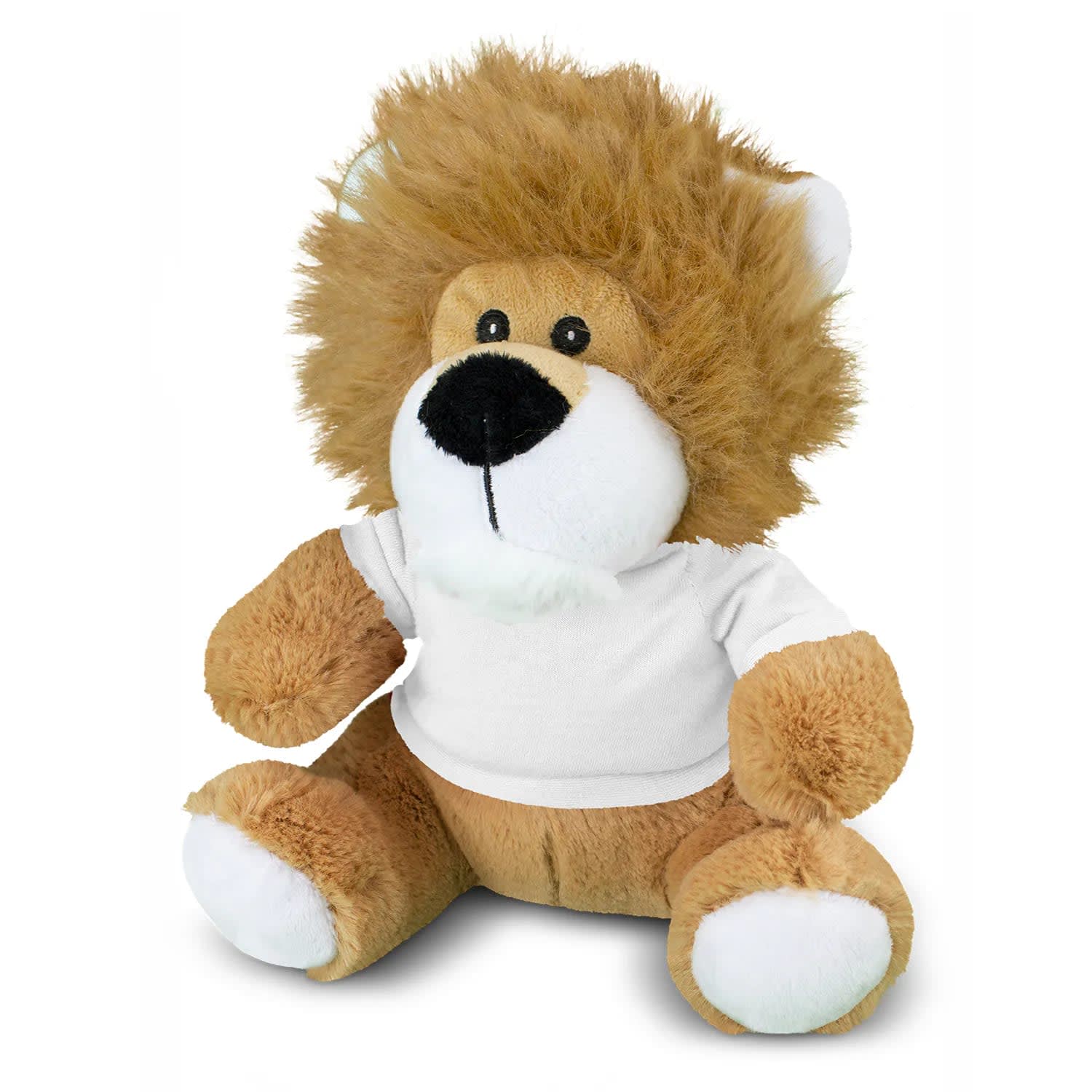 Branded Lion Plush Toy with T-Shirt – Impact Aware - alternate view
