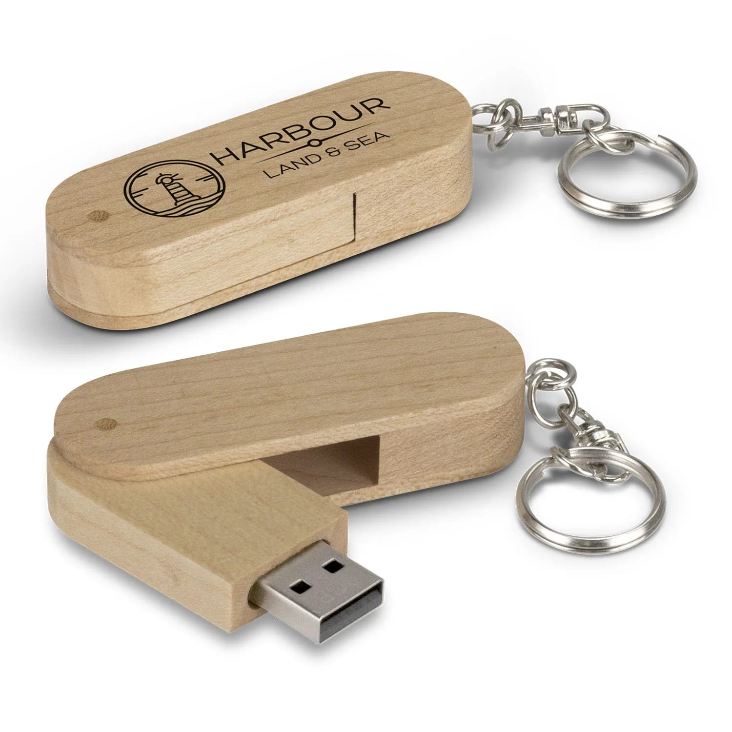 Maple Wood 8GB USB Flash Drive – Maple 8GB Flash Drive Natural